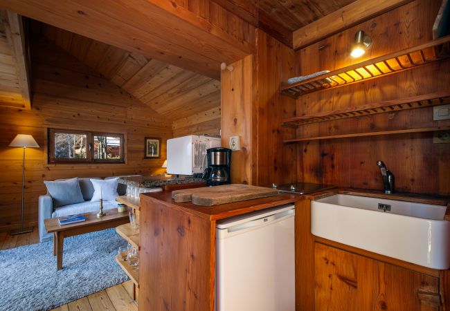 Cabin in Chamonix-Mont-Blanc - Mazot Les Tines, with hot tub
